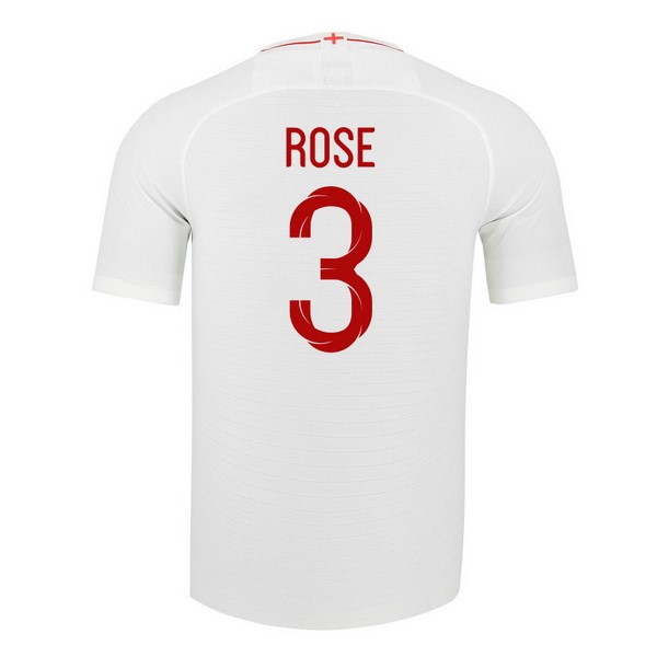 Camiseta Inglaterra 1ª Rosa 2018 Blanco
